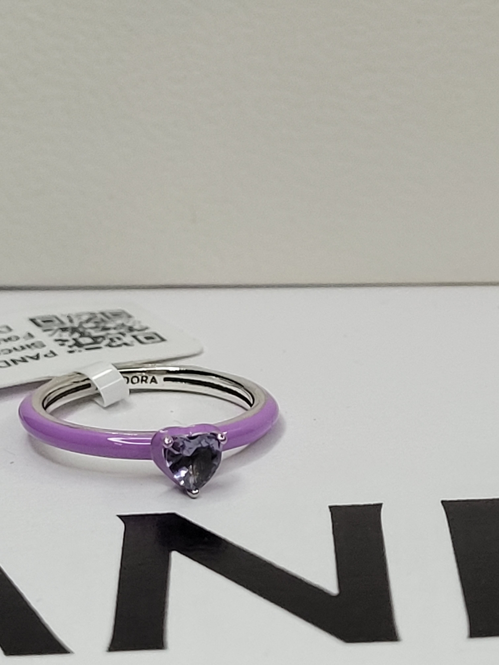 PANDORA Purple Chakra Heart Ring